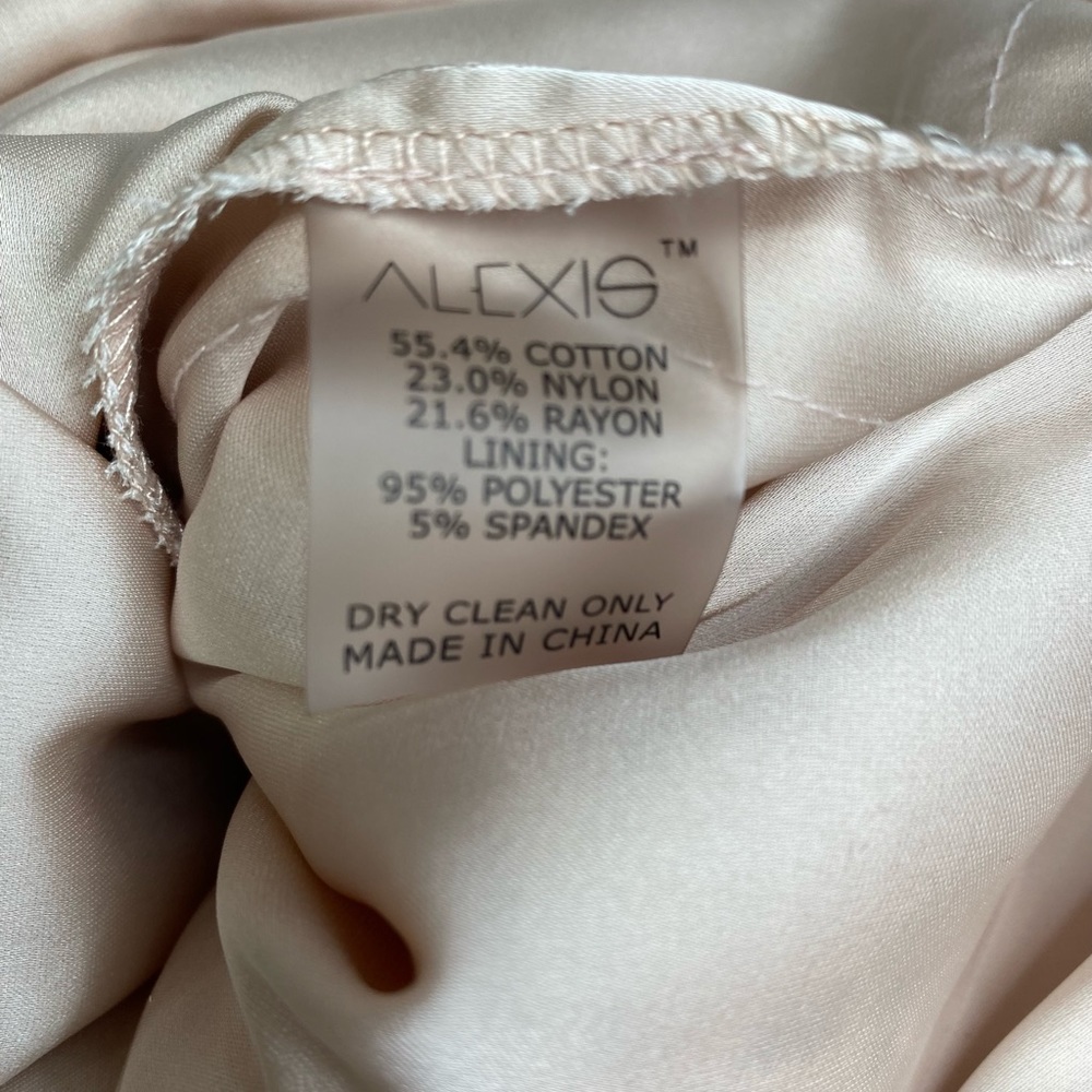 Alexis Blush Pink Ardella Lace Midi Dress M - Picture 7 of 7